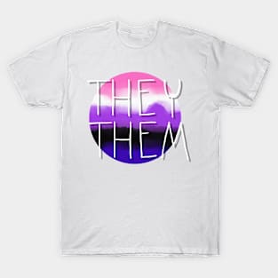 They/Them Genderfluid Flag T-Shirt